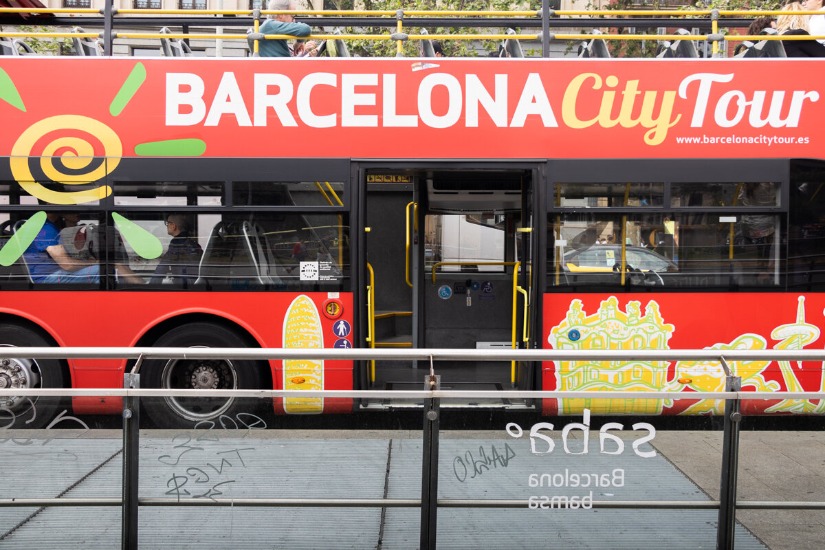 Bus touristique à Barcelone