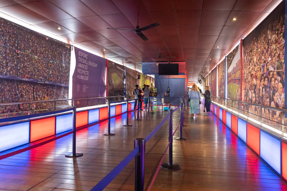 Entrée du musée du FC Barcelone