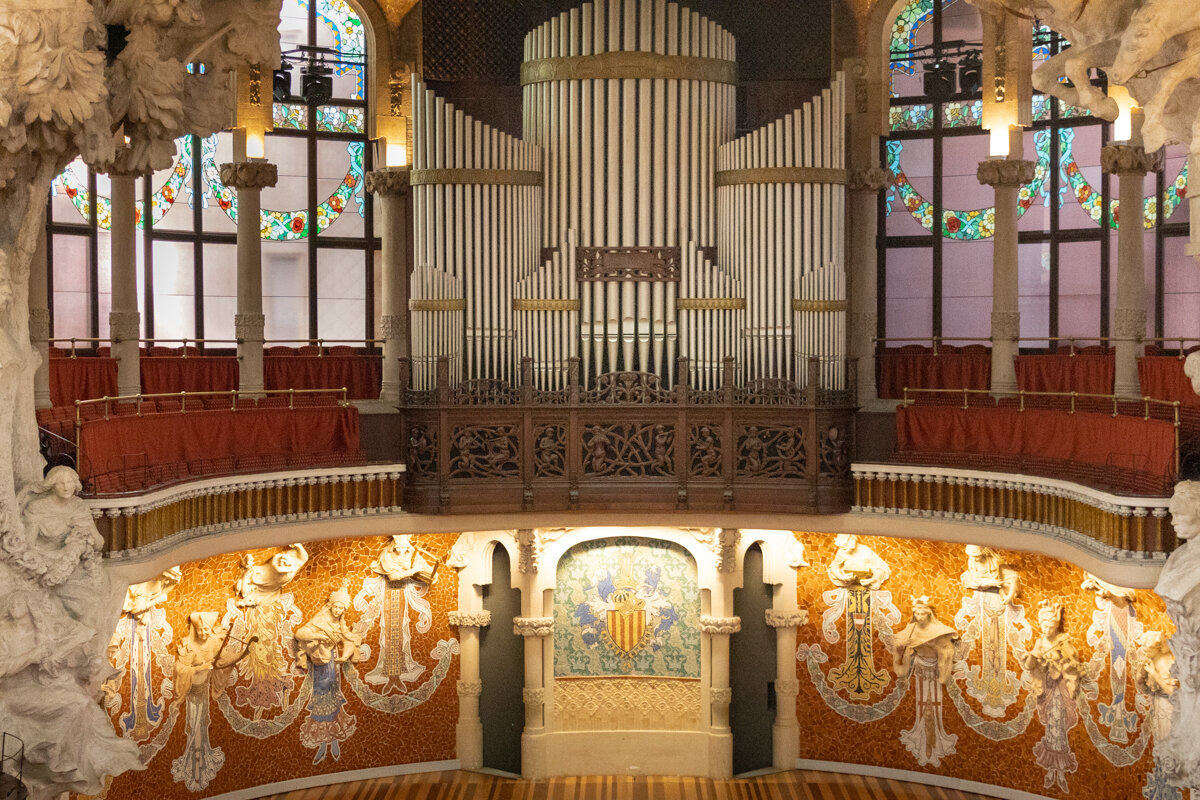 Orgue du palais de la musique de Barcelone