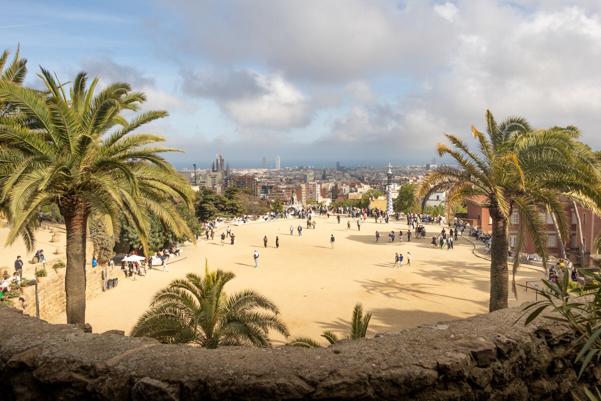 Théâtre grec du parc Guell de Barcelone